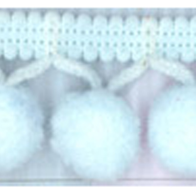 70003 Trim Pom Pom 25mm Sky