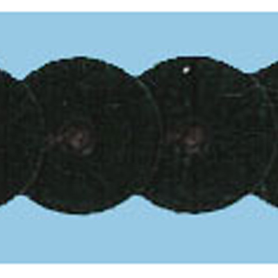 70024 Trim Sequin 6mm Black