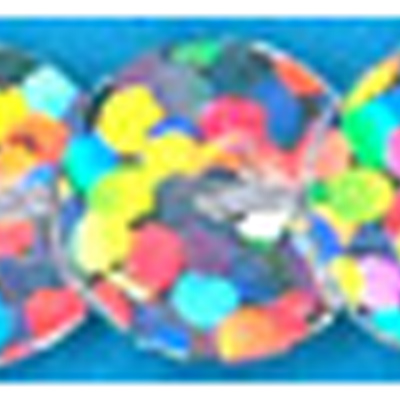 70069 Trim Sequin 6mm Hologram Silver