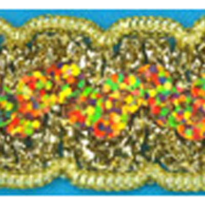 70073 Braid Sequin Laser Gold