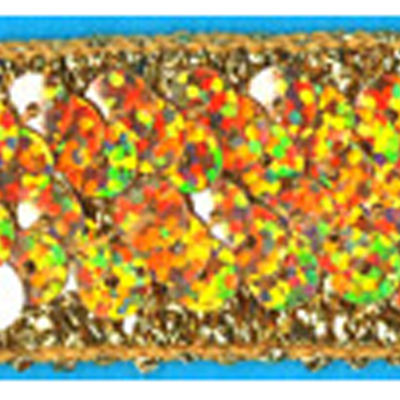 70077 Trim Sequin 25mm Gold