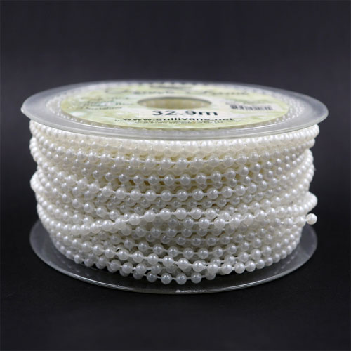 70084 Pearl Trim 4mm White