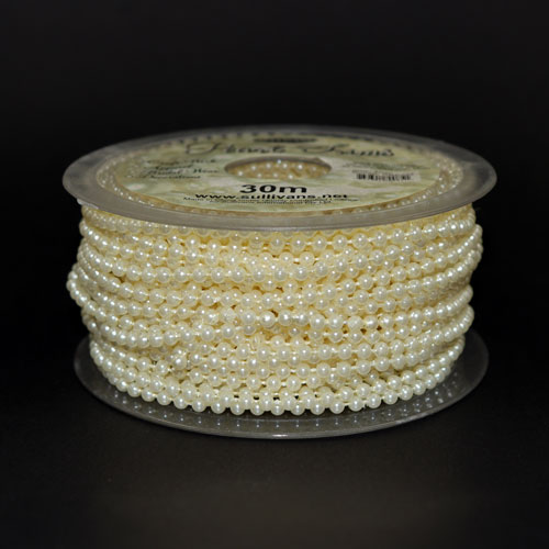 70085 Pearl Trim 4mm Cream