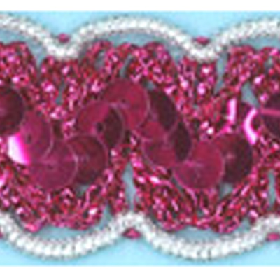70134 Braid Sequin 30mm Cerise