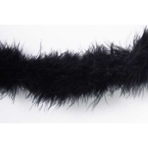70220 Trim Marabou Black