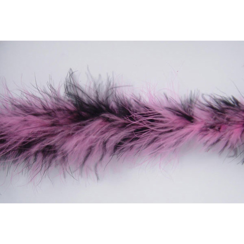 70238 Trim Marabou Pink Black