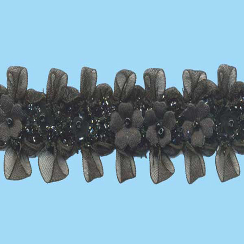70244 Trim Fancy Black