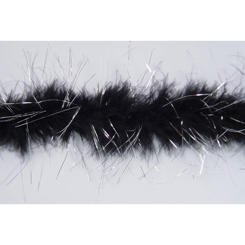 70245 Trim Marabou Black
