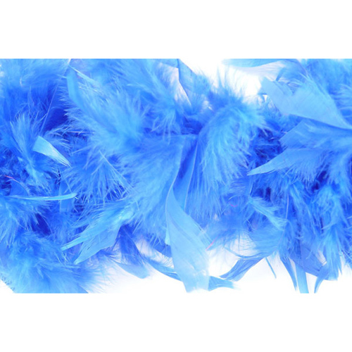 70259 Feather Boa Plain Blue