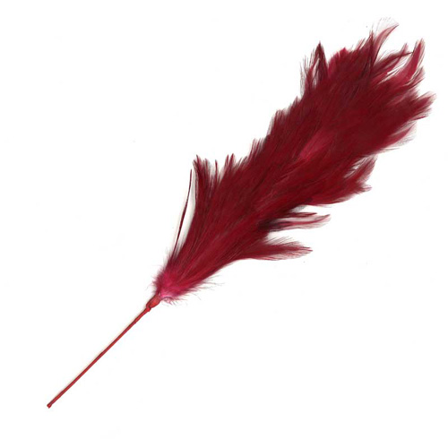 70272 Feather Stripped Marabou Cluster Cerise