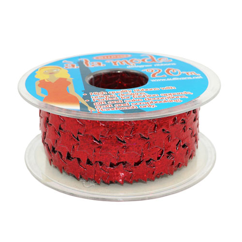 70300 Trim Stars Metallic Red