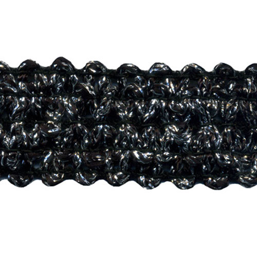 70360 Braid Stretch 25mm Silver Black