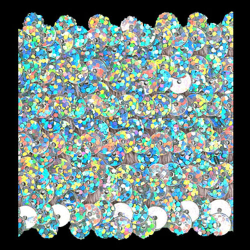 70479 Trim Sequin 60mm Silver