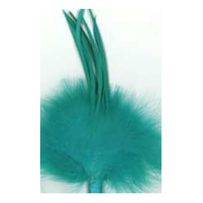 70531 Feather Marabou Tuft & Spike Turquoise