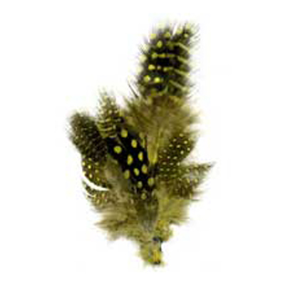 70632 Feather Guinea Cluster Yellow