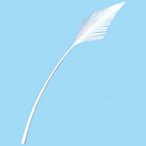 70730 Feather Arrow & Stripped Quill White