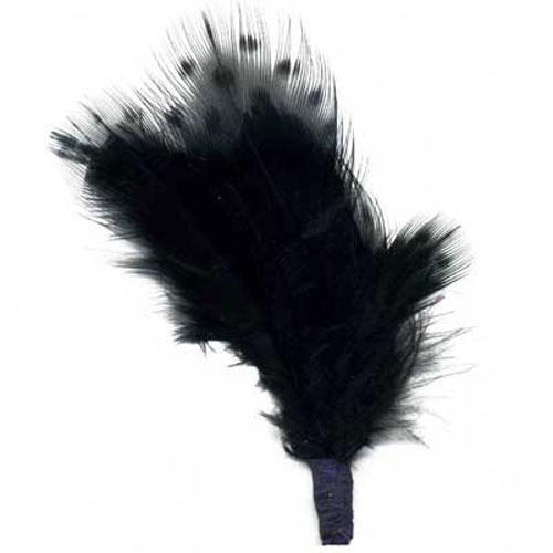 70745 Feather Guinea Cluster Black