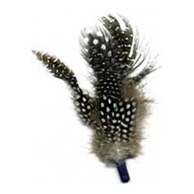 70746 Feather Guinea Cluster White