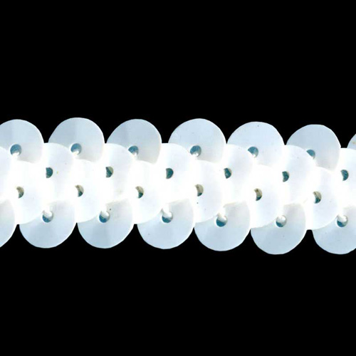 70776 Trim Sequin White