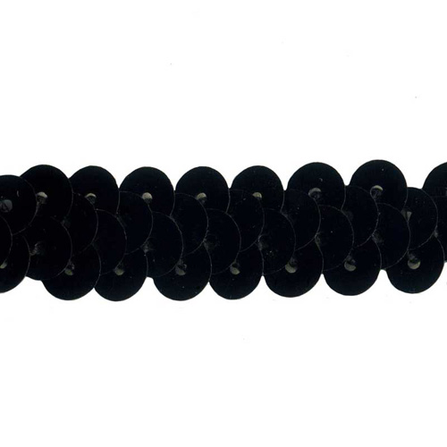 70777 Trim Sequin Black