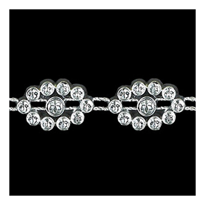 70795 Trim Diamante Flower