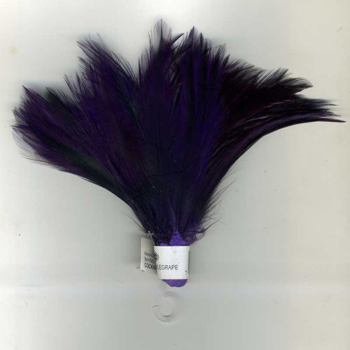 70799 Feather Cock Hackle Purple Grape