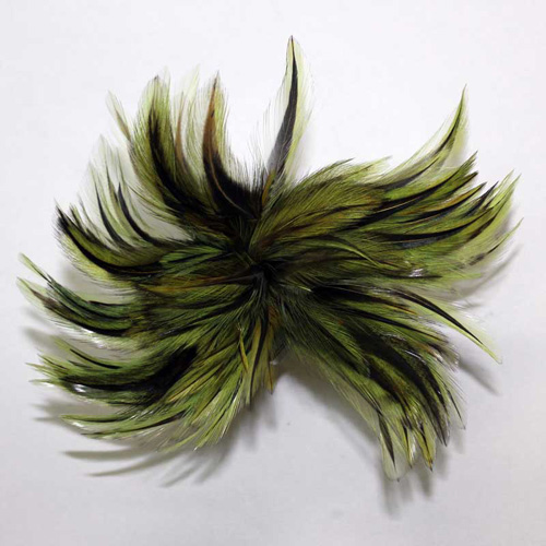 70801 Feather Cock Hackle Kiwi Green
