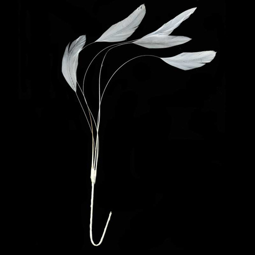 70804 Feather Stripped Coque White