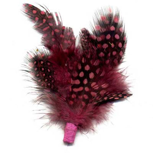 70843 Feather Guinea Cluster Peaches