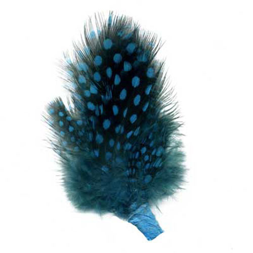 70847 Feather Guinea Cluster Fluro Peacock