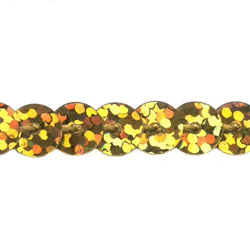70894 Trim Sequin 6mm Light Gold