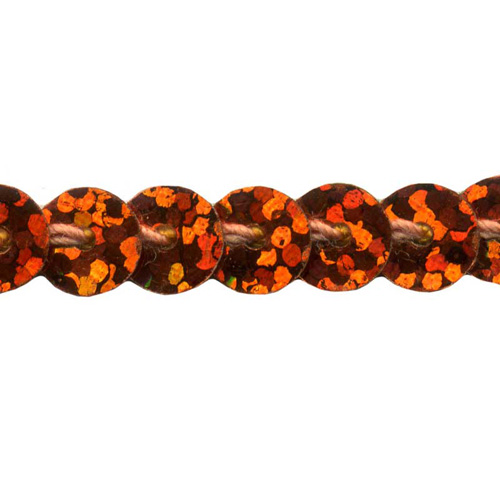 70896 Trim Sequin 6mm Orange