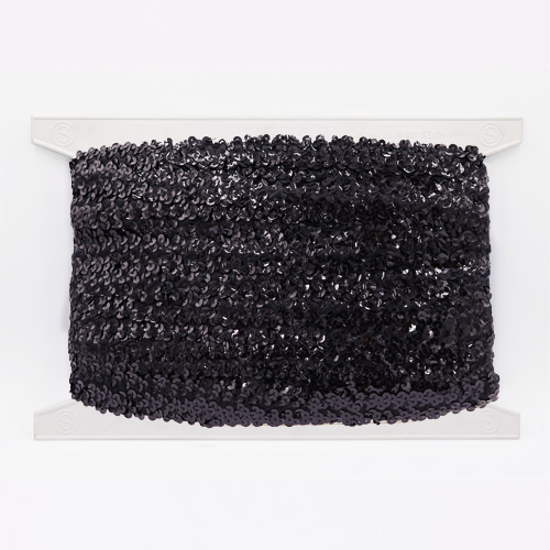 70903 Trim Sequin 20mm Black