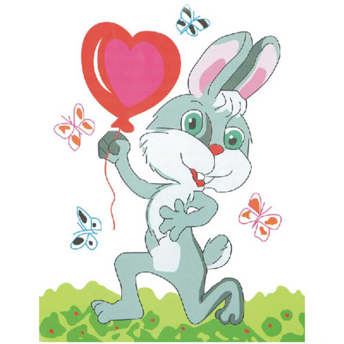 73567 Cross Stitch Kit 20x28cm Bunny