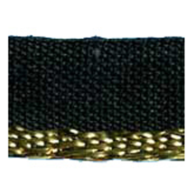 74047 Braid Flanged Gold Black