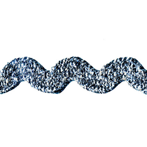 74248 Braid Ric Rac 15mm Metallic Silver