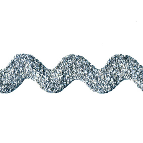 74250 Braid Ric Rac 15mm Metallic Silver