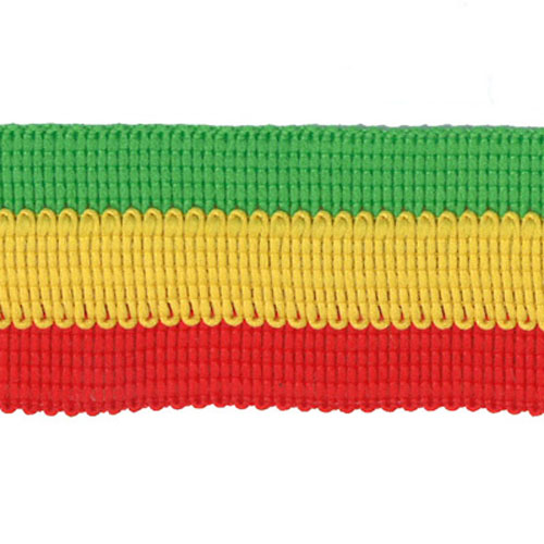 74356 Braid Tracksuit 28mm Green Gold Red