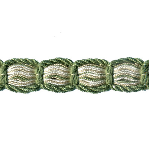 74727 Braid 16mm Green Beige Cream
