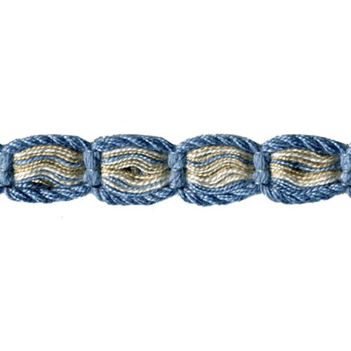 74731 Braid 16mm Blue Cream Beige