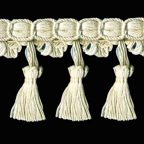 74735 Braid Tassel 80mm Cream