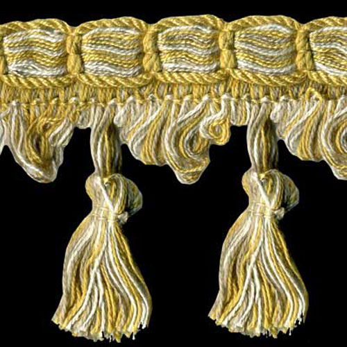 74737 Braid Tassel 80mm Natural Beige Gold