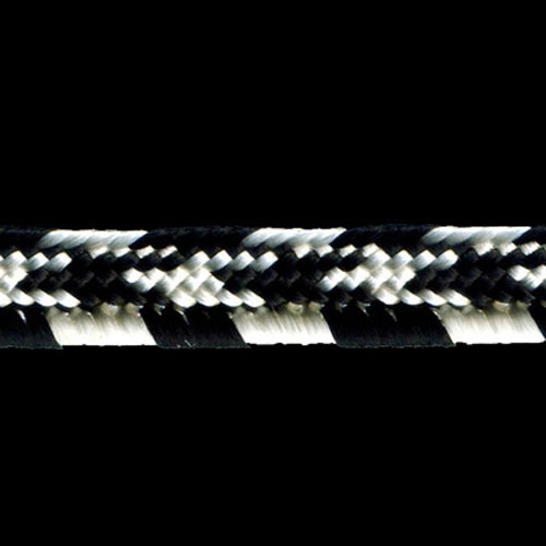 75284 Bias Piping 8mm Black Cream