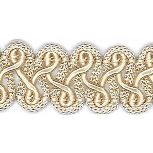 75729 Braid Gothic 18mm French Cream