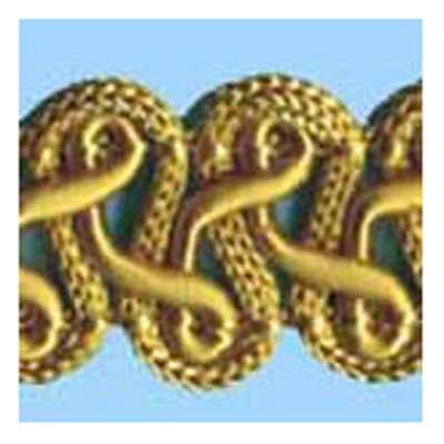 75749 Braid Gothic 18mm Harvest Gold