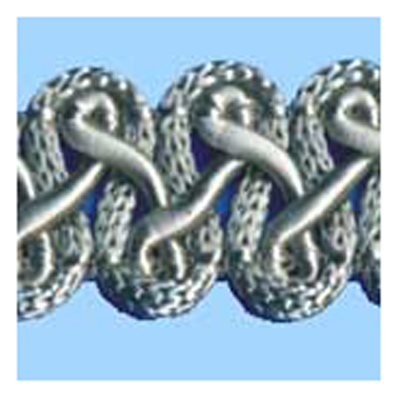 75752 Braid Gothic 18mm Silver Grey