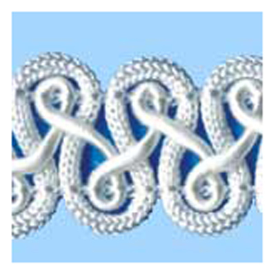 75755 Braid Gothic 18mm White