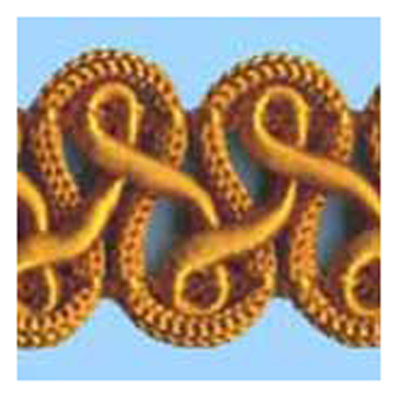 75757 Braid Gothic 18mm Burnt Gold