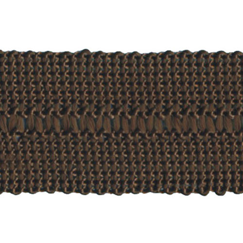 75826 Braid Fold Over 25mm Brown