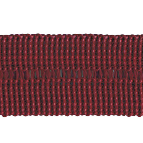 75834 Braid Fold Over 25mm Burgundy
